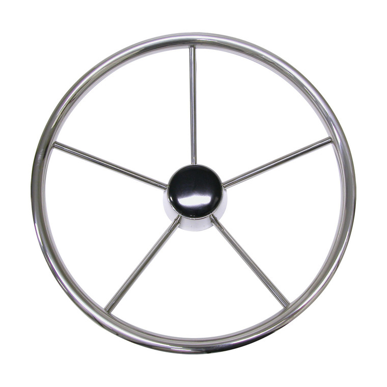 Steering Wheel - Five Spoke Stainless Steel - 271285