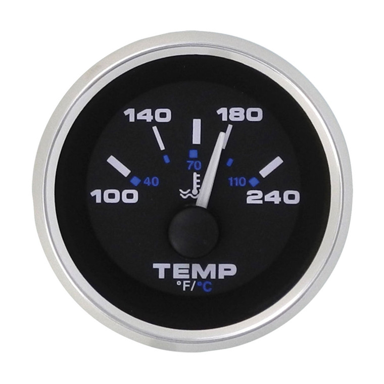 Veethree Electronics Premier Pro Domed Gauges - Stainless Steel - 112380