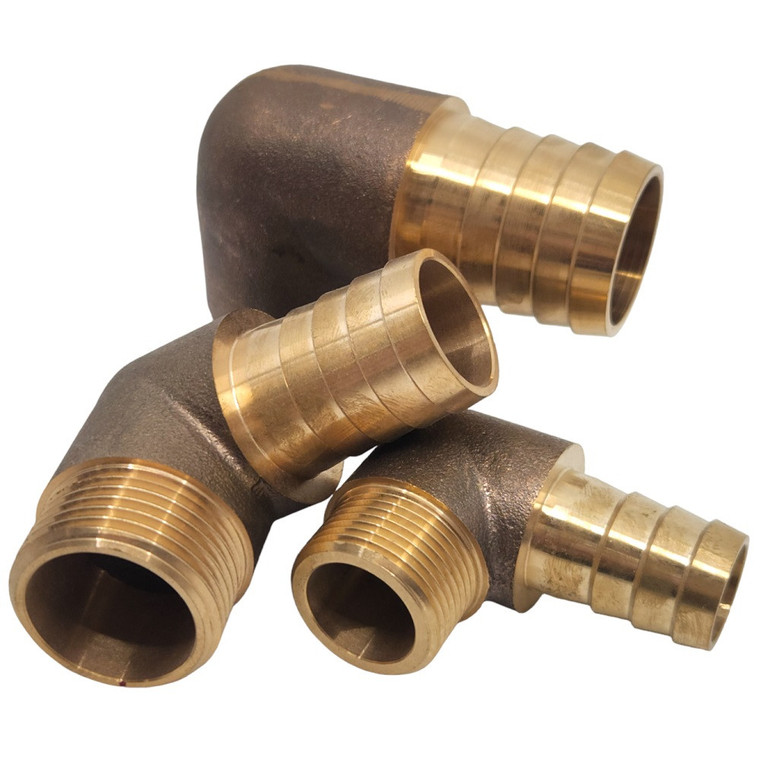 Bronze Hose Tail Elbow - 3"