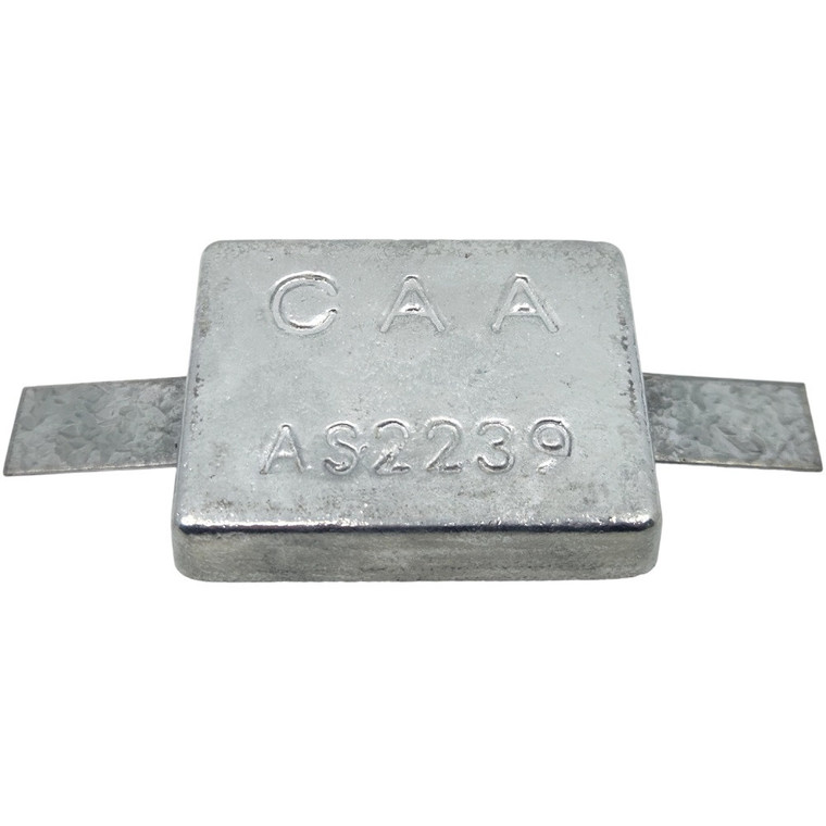 Zinc Block Marine Anode with Strap