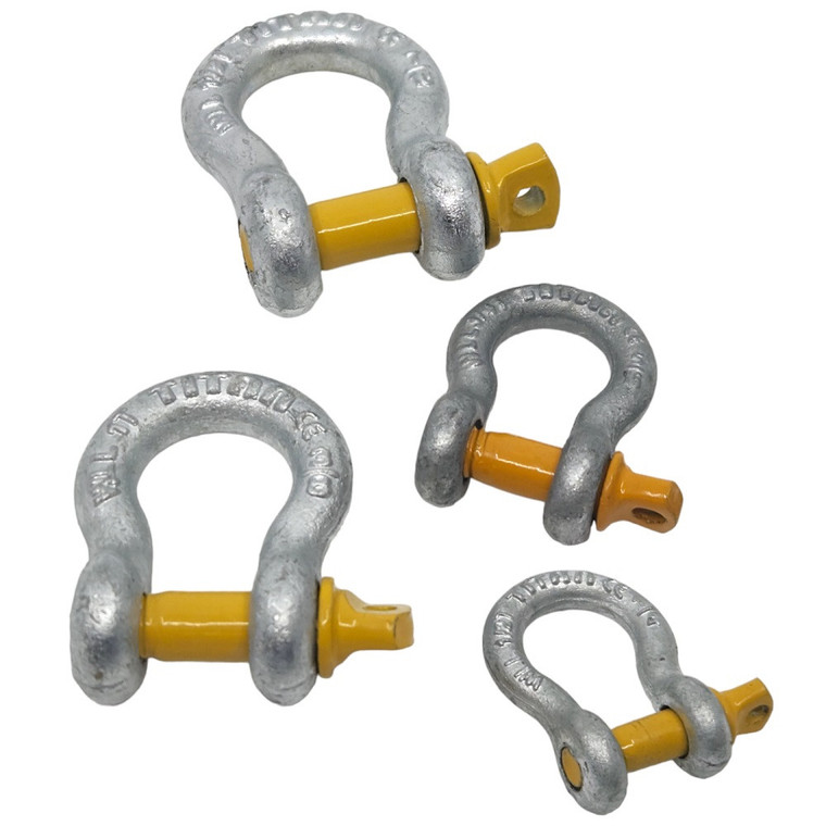 Hot Dip Galvanised Bow Shackle with Screw Pin - 3/4"