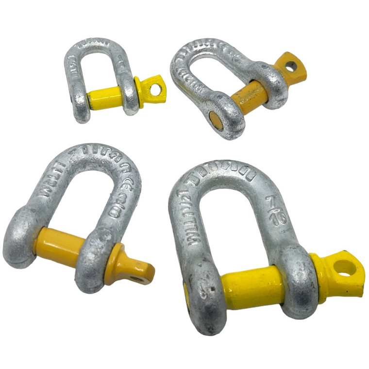 Hot Dip Galvanised Dee Shackle with Screw Pin - 3/4"