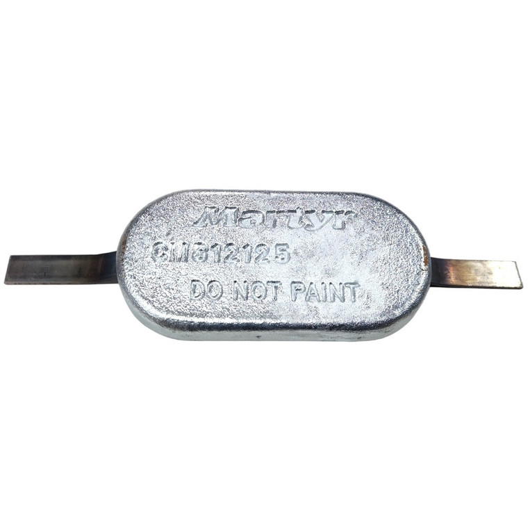 Block Marine Anode with Strap Aluminium