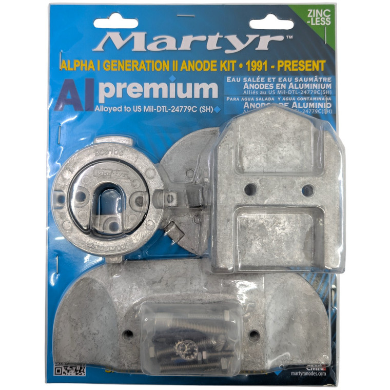 Mercury Aluminium Alpha 1 Gen 2 Anode Kit