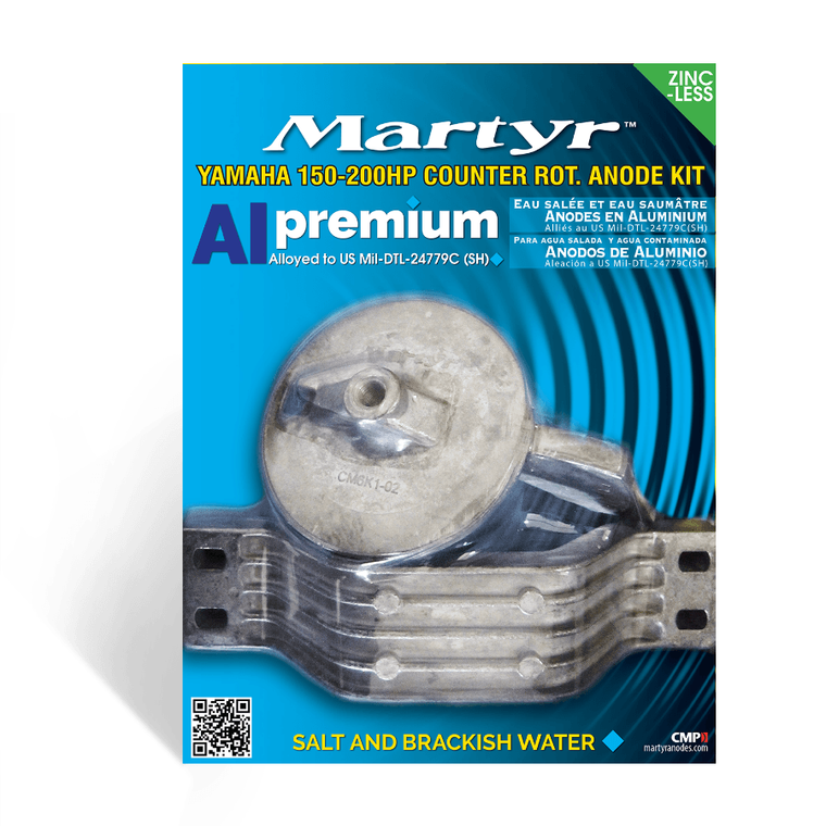 Yamaha 150-200HP Aluminium Counter Rotating Anode Kit
