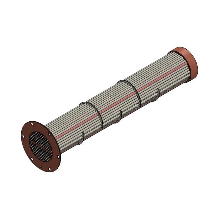 Caterpillar 3126B Marine Diesel Engine Heat Exchanger Core - 5 Baffle