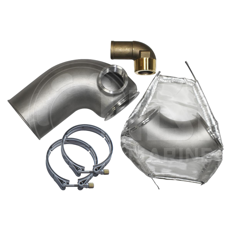 Volvo Penta Stainless Steel Exhaust Mixing Elbow Kit - Replaces 3830988 / 3829021 - HDI HOT7KIT