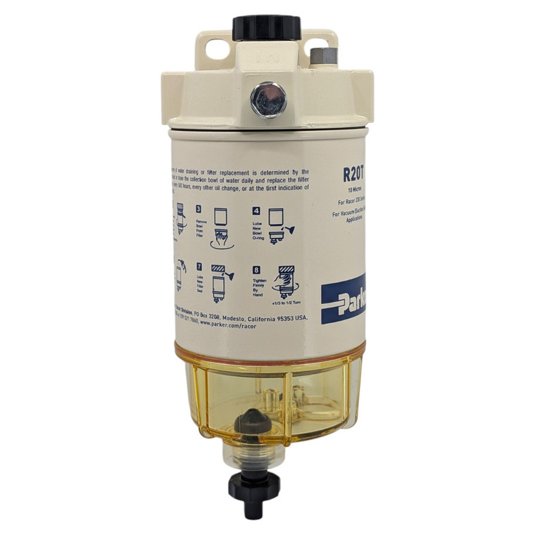 Racor 200 Series Marine Fuel Water Separator 10 Micron Filter - R-230R10