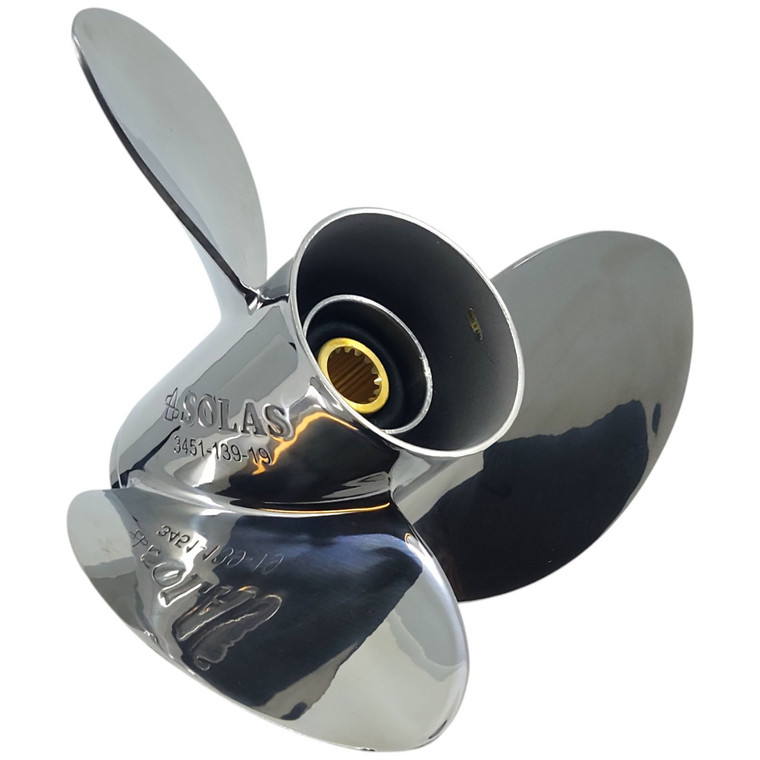 Suzuki 70-140HP 15 Spline HR Solas Titan 3 Stainless Steel Right Hand Propeller - 13.88" Diameter 17" Pitch