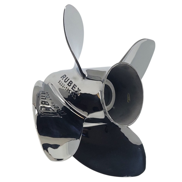 Yamaha 25-60HP Solas Rubex C4 11.5" Stainless Steel Propeller ( 3 Pitch Options) - 11.5" Diameter 14" Pitch