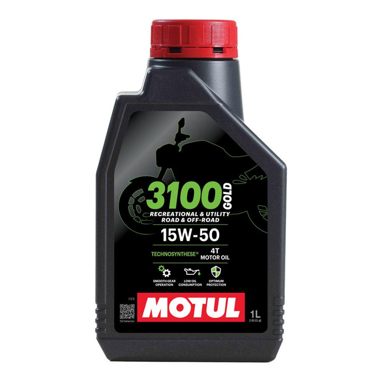 Motul 3100 Gold 15W50 Four Stroke Oil - 1L