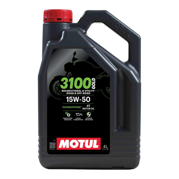Motul 3100 Gold 15W50 Four Stroke Oil - 4L