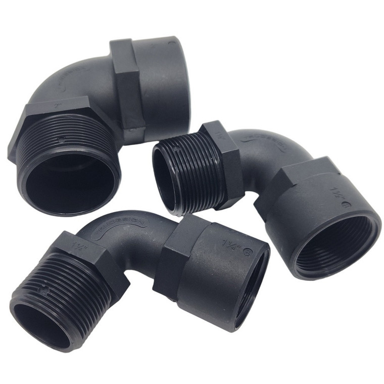 Marine 90 Degree Female to Male Threaded Elbow - 1-1/4"