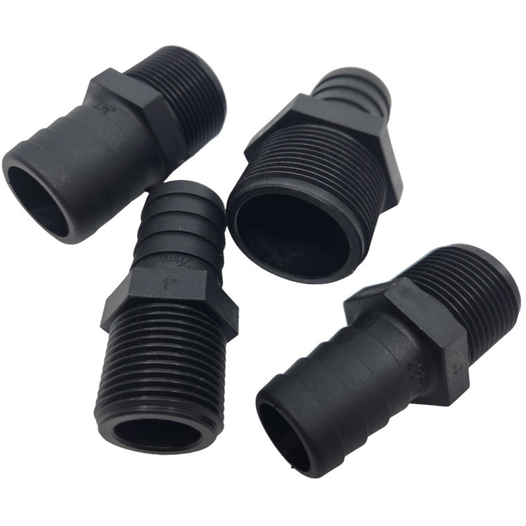 Marine Long BSP Hose Tail Fitting - 1/2" BSP - 13mm Tail