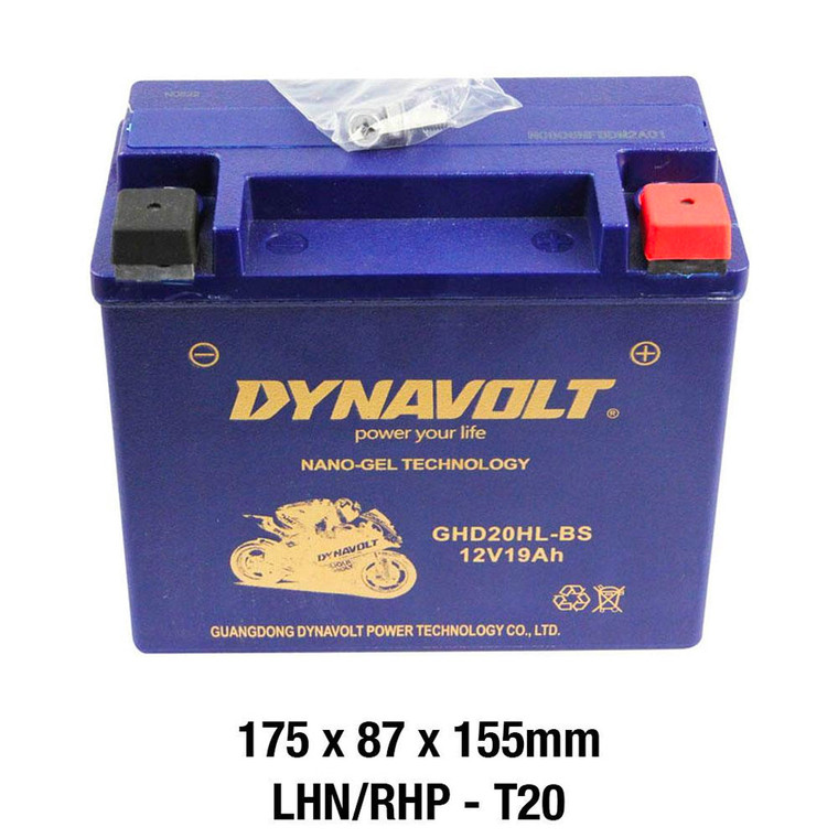 Dynavolt 12V Nano Gel 20AH Battery for 2000-2004 Polaris Virage