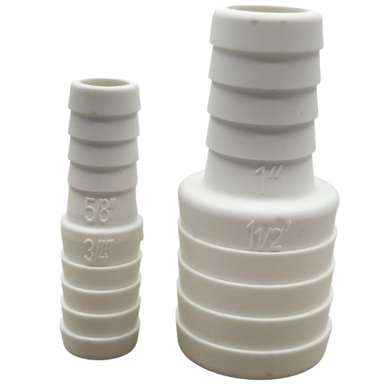 1" x 3/4" White Hose Joiner Reducer - TD45887