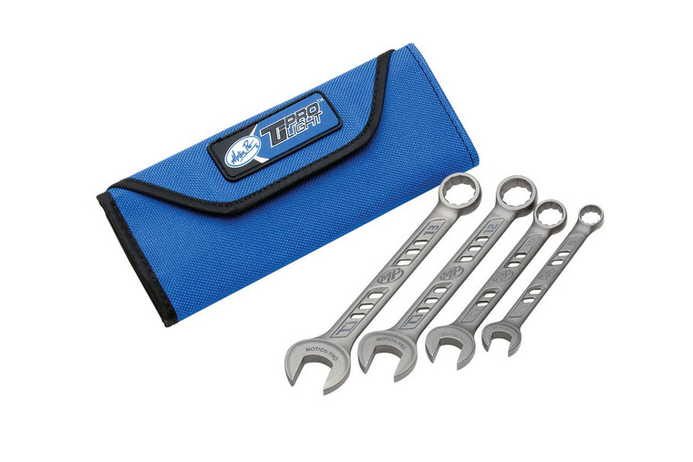 Motion Pro TiProlight Titanium Wrenches Euro Set 4pc Set - 8mm 10mm 12mm 13mm