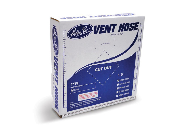 Motion Pro Clear PVC Vent Hose 1/8" (3mm) ID x 25 Ft