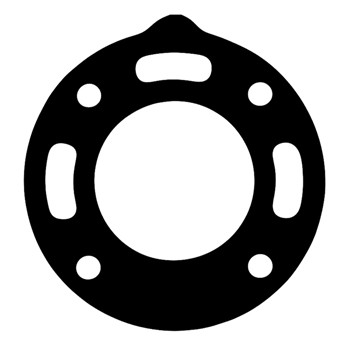 Exhaust Elbow Gasket - Crusader V6 V8 with Log Style with 3 Holes