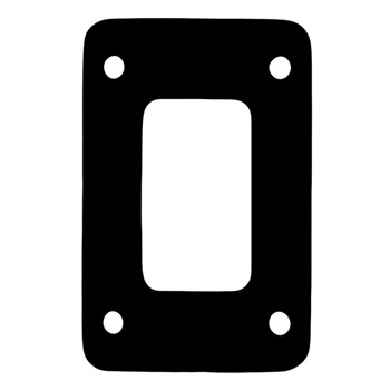 Exhaust Elbow Gasket - Universal Style Manifolds with Center Rise Blocked Gasket