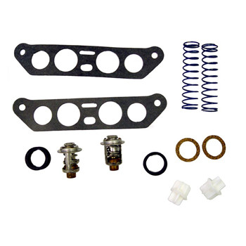 Thermostat Kit 143� Stainless for Johnson & Evinrude 85-140HP V4 Crossflows