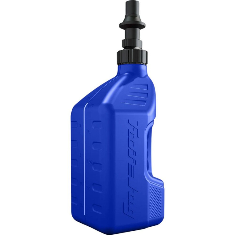 Tuff Jug Fuel Can With Blue Ripper Cap & View Strip - Blue 10L