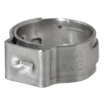 Ear Clamp (10 Pack) 1/2" - 10.8 - 13.3 mm/.425-.524" Band Dim 7x0.6mm 316 SS
