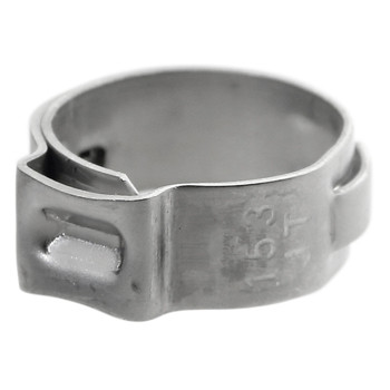 Ear Clamp (10 Pack) 19/32" - 12.8-15.3mm/.504-.602" Band Dim 7x0.6mm 316 SS
