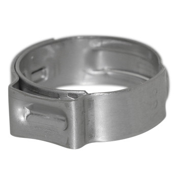 Ear Clamp (10 Pack) 23/32" - 15.3-18.5mm/0.602-0.728" Band Dim 7x0.6mm 316 SS