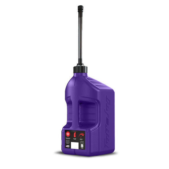 Tuff Jug Fuel Can With Black Standard Cap Auto Stop Spout & View Strip - Purple 20L