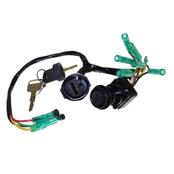 Ignition Switch Dual Engine for Yamaha 2 & 4-Stroke Push to Choke, Dash Mount