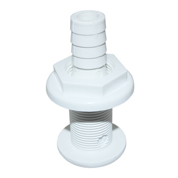 Thru Hull Plastic - 3/4" Straight Barb