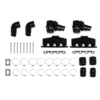 Manifold Conversion Kit for OMC Ford 302/5.0L, 91- Up with Log Style To Center Rise