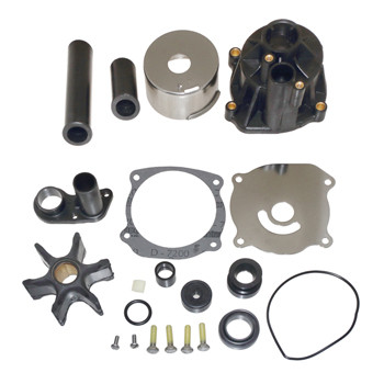 Water Pump Kit with Housing for Johnson & Evinrude Later V4V6 75/90 Etec 3-Cyl No Weep Hole