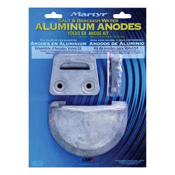 Kit Anode for Volvo SX-M Aluminum/Salt & Brackish