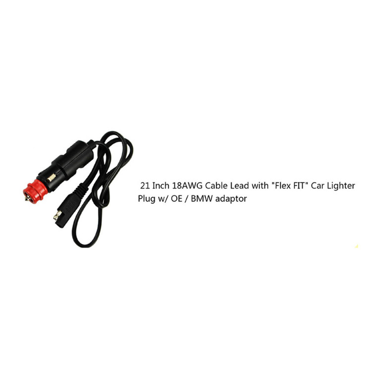 Motobatt Charger Cable Lead 53cm - Car Light & BMW Adaptor