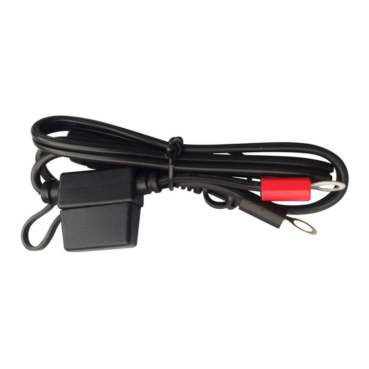 Motobatt Charger Cable Lead 18AWG 60cm Ring Term 8mm