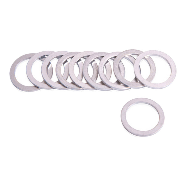 Pack of Aluminium Crush Washers 10x18x1.5 (100pcs/pack)