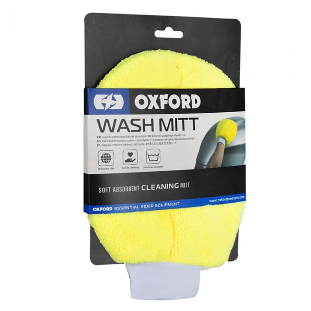Oxford Microfibre Wash Mitt - Yellow
