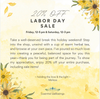 20% OFF Labor Day Sale