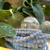 Angelite Bracelet  - Angelic Communication | Calms Overwhelming Emotions  | Serenity | Spiritual Awareness