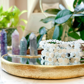 Rainbow Moonstone Bracelet  ~ Aura Cleansing | Clarity | Joy | Moon Connection  New Beginnings | Safe Travels
