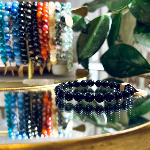 Black Onyx Bracelet  ~ Cleansing & Clearing | Grief & Mourning | Grounding | Protection