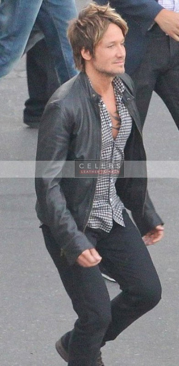 New Keith Urban Leather Jacket | Celebrity Fashion