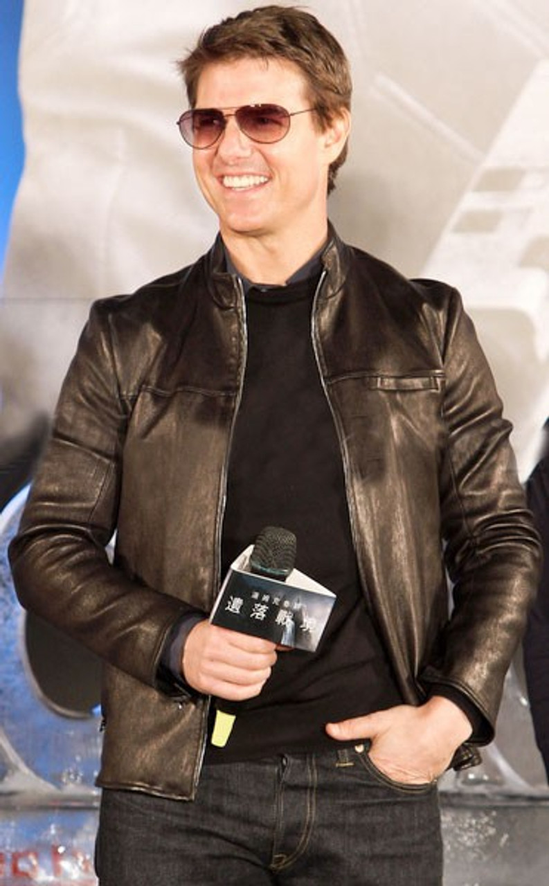 Jack Reacher Jacket | Tom Cruise Brown Leather Jacket