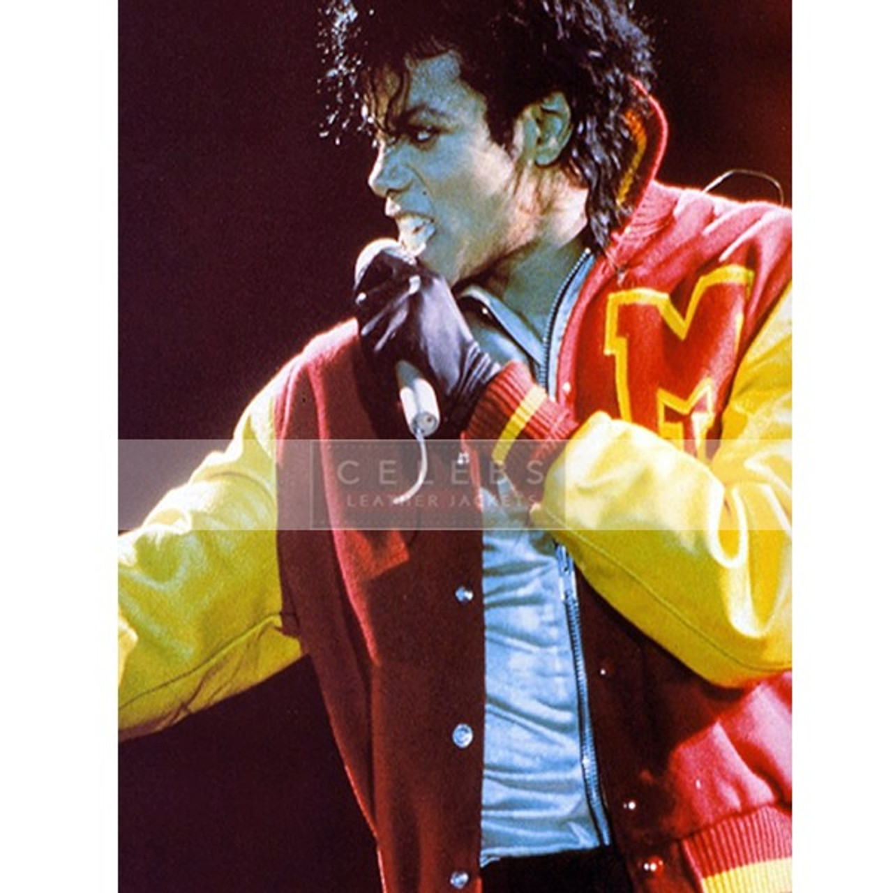 Michael Jackson Real Leather WHITE Thriller Jacket