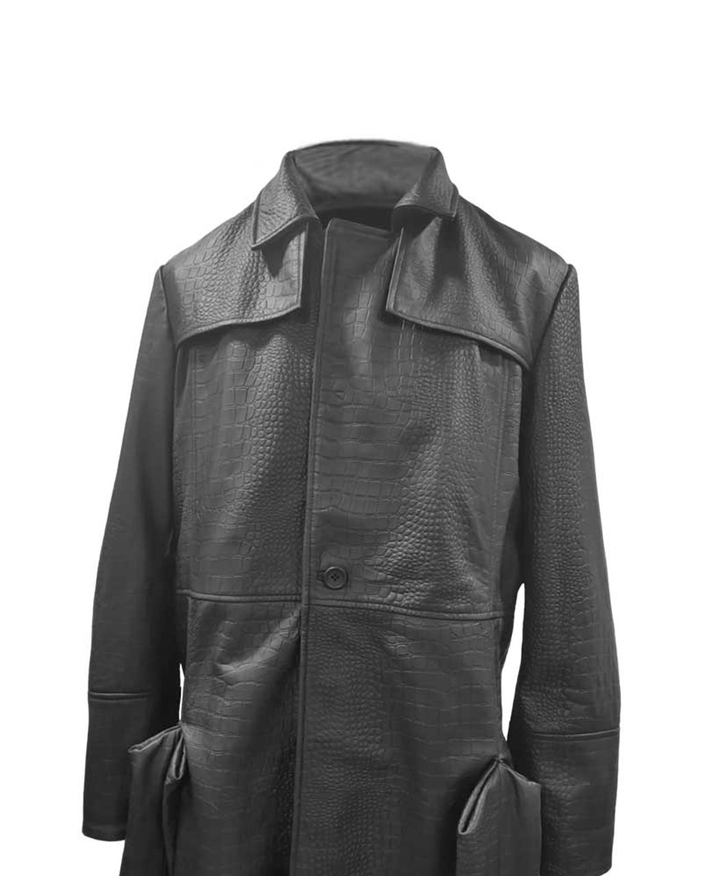 The Matrix Morpheus Alligator Leather Coat | CLJ