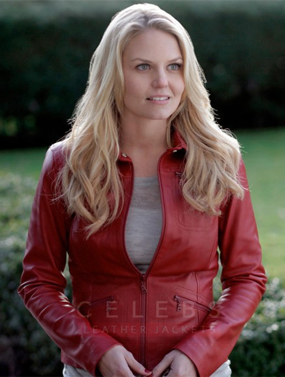 Once upon a time emma swan red leather jacket Clearance