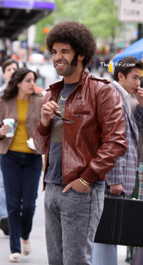 Ron Burgundy Drake Bomber Jacket