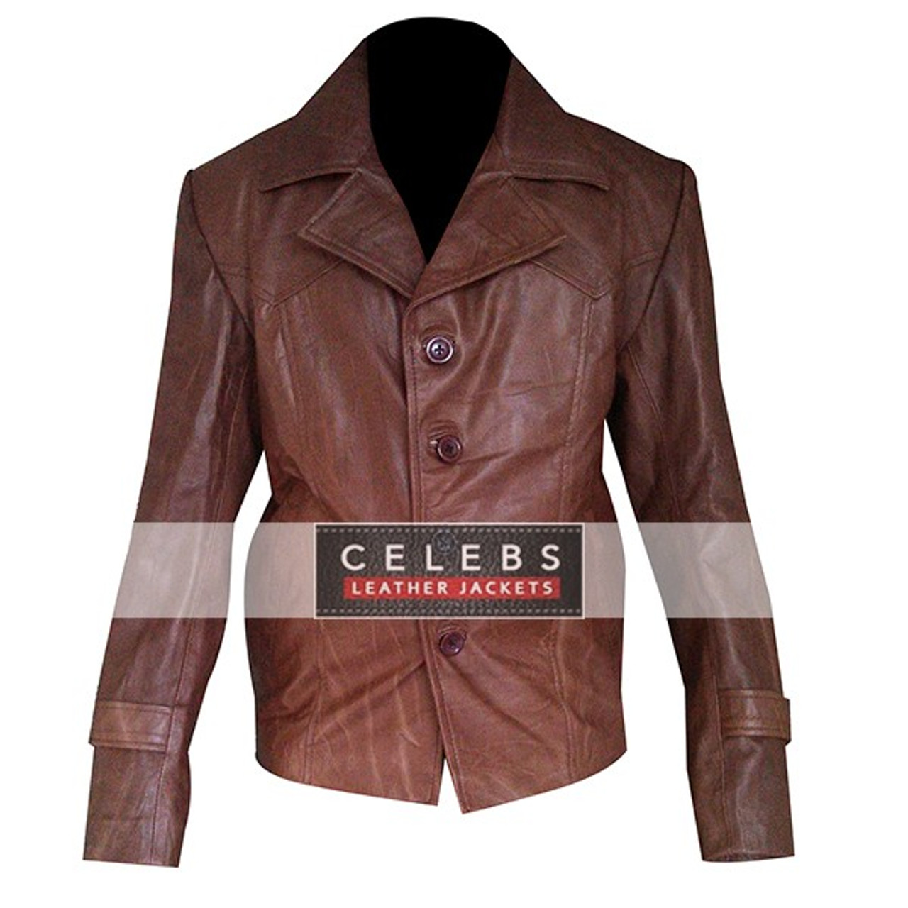 Men's 70s Style Brown Leather Jacket | CLJ